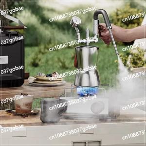 AK-74 휴대용 우유 거품기 스테인리스 스틸 우유 스티머 물 증기 분리기 커피 제조용 다용도