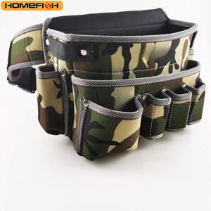 옥스포드 천 다기능 허리 가방은 목공 전기 기술자 유지 보수 및 장식을 위한 하드웨어 도구 가방에 적합합니다.