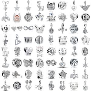 유럽 신상 925 실버 화이트 시리즈 참 문어 노트 자물쇠 키 펜던트 비즈 오리지널 팔찌 DIY 여성용 주얼리