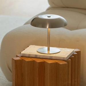 무선 터치 테이블 램프, 3가지 색상 조절 가능한 LED 데스크 램프, 충전식 휴대용 침대 옆 램프 가정 사무실 장식 선물용