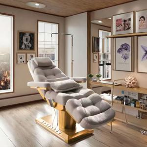 현대식 전동 속눈썹 페이셜 베드, 뷰티 살롱 가구, 고급 마사지 테이블 및 침대, 전동 진동 마사지 베드