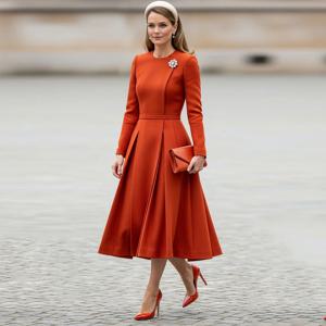 우아한 신부 어머니 드레스 여성용 긴 소매 A라인 플리츠 웨딩 게스트 드레스 O넥 이브닝 파티 가운 미디