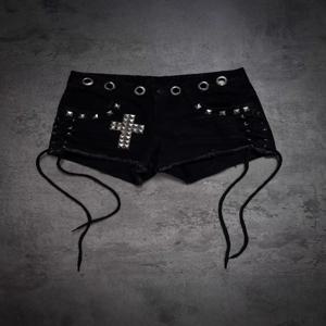 Y2K 여름 하이 스트리트 고딕 펑크 섹시 패션 트렌드 크로스 핫 다이아몬드 디자인 감각 인스 트렌드 브랜드 니치 밀레니엄 반바지