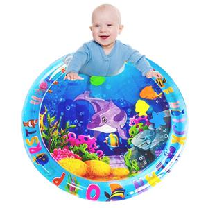 1pc 돌고래 풍선 PVC 아기 놀이 물 매트 60cm/23.6inch 유아 패드 어린이 조기 교육 활동 장난감 매트
