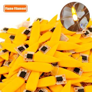 박스당 100~1개 2가지 모드 3V LED 플래시 캔들 에디슨 전구 불꽃 필라멘트 다이오드 생일 파티 장식 전구 액세서리