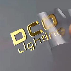 맞춤형 3D 로고 스티커 개인화된 전사 DTF UV 골드 데칼 회사 라벨 비닐 크리스탈 자가 접착 방수 스티커
