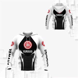 새로운 야마하 후드티 오토바이 남성용 후드티 3D 프린트 풀오버 스트리트 스타일 고품질 스포츠 셔츠 스포츠 코트