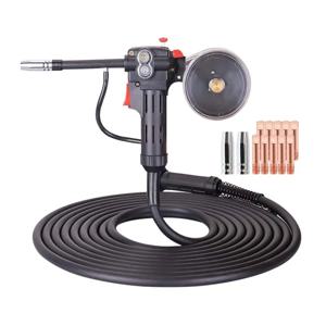 10미터 미그 용접 알루미늄 스풀 건 유로 푸시 풀 용접 건 200A 가스/무가스 미그 용접기 알루미늄 용접용 스풀 건