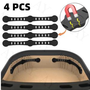 에어 프라이어 종이 라이너를 고정하기 위한 4PCS 에어 프라이어 자석 실리콘 버클은 종이 가스켓이 타는 것을 방지합니다.