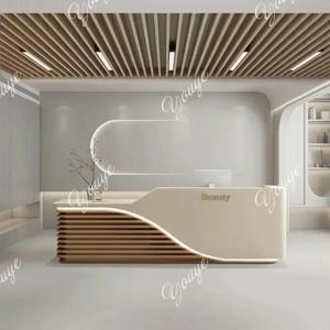 XM 회사 호텔 리셉션 데스크 미용실 매장 페인트 베이킹 계산대 중국식 바 테이블 카운터 반콘