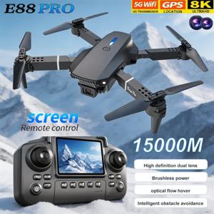 2026 새로운 E88 프로 광각 HD RC 드론 1080P 카메라 Quadrotor 헬리콥터 드론 Foldable Quadcopter RC 헬리콥터 어린이를위한
