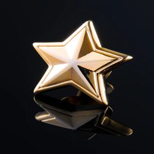 골드 스타 체스트 핀 남성 정장 오픈 가디건 액세서리 안티라이트 클립 바느질 필요 없음 패셔너블 캐주얼 스타일 퓨어 컬러