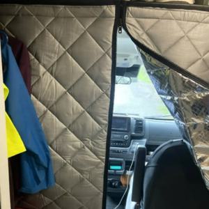 RV 단열 도어 커버, 피아트 두카토 푸조 박서 시트로엥 릴레이 2006+ 램 프로마스터 카라반용 열차단 퀼팅 커튼