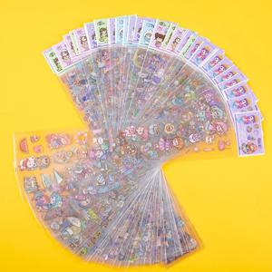 만화 귀여운 스티커 방수 스티커 학생 저널 스크랩북용 무절단 스티커 12별자리 시리즈