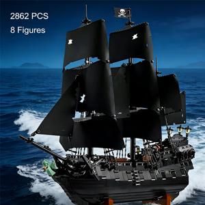 2025 신제품 10365 MOC 2862 PCS 블랙 펄 해적선 조립 블록 선박 범선 브릭 장난감 어린이 생일 선물