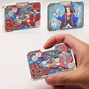 금속 주사위 테마 프레스 회전식 피젯 롤러 스피너 EDC 사무실 책상 스트레스 해소 장난감 파티 게임 휴대용 스트레스 해소 도구