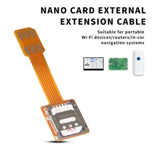 CPE 외부 카드 연장 케이블 휴대용 WiFi 라우터 어댑터 나노 카드 플립 커버 슬롯 FPC 통합 케이블 5cm