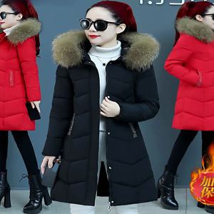 세련된 두꺼운 겨울 다운 재킷 여성용 중간 길이 슬림핏 허리 조절 가능 큰 사이즈 포켓 손수건