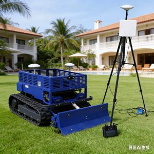 맞춤형 다기능 원격 제어 지능형 과수원 가정용 잔디깎이 제설기 GPS 저장 랙 포함