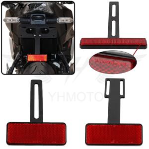 유니버설 오토바이 리어 리플렉터 캣츠 아이즈 롱 T-홀더 스쿠터 액세서리 (혼다, 할리, 야마하, KTM용)