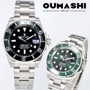 40mm NH35 수중용 남성용 럭셔리 모델 NH35 자동 기계식 시계, 사파이어 크리스탈 케이스 및 방수 기능 포함