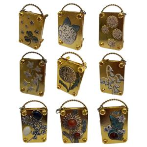 미니 금속 꽃 압착 키트 - DIY 드라이 플라워 및 레진 공예 제작을 위한 수제 미니어처 식물 압착 도구