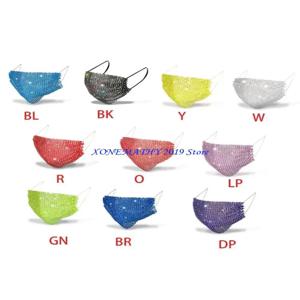 F42F 반짝이 라인 석 메쉬 마스크 여성용 가장 무도회 나이트 클럽 휴일 파티 체인 반짝 이는 크리스탈 페르시 얼굴 취재