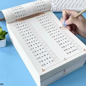 어린이를 위한 수학 교과서 - 10/20/50/100 덧셈 및 뺄셈 카드 유치원 조기 교육 연습장