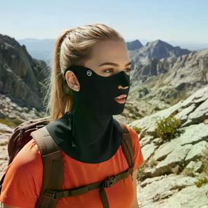 야외 스포츠 러닝 페이스 가드 마스크 귀걸이형 오픈 마우스 코 통기성 자외선 차단 마스크 안티 UV 라이딩 페이스 마스크