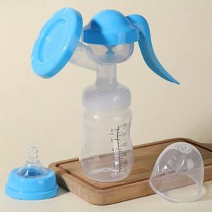 1개입 무통 휴대용 수동 유축기 - 산후 엄마들을 위한 고흡입, 무화학 우유 수집기, 유축기