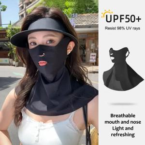 야외 스포츠 러닝 페이스 가드 마스크 귀걸이형 오픈 입 코 통기성 자외선 차단 마스크 안티 UV 라이딩 페이스 마스크