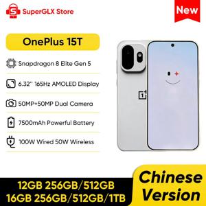 원플러스 15T 언락 5G 스마트폰 스냅드래곤 8 엘리트 5세대 6.32인치 165Hz 고주사율 디스플레이 7500mAh 배터리 100W 유선 NFC