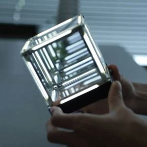 4D 어비스 라이트 앰비언스 디스플레이 수집품 무한 빛 그림자 큐브 LED 장식품 창의적인 데스크탑 선물 생일 선물