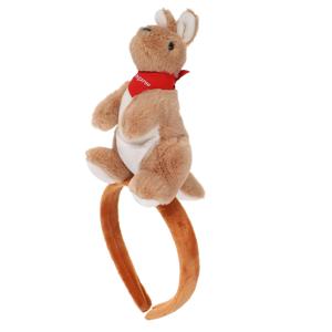 캥거루 인형 머리띠 독특한 3D 디자인 부드럽고 편안한 휴일 장식 사진 촬영 테마 파티 학교 행사용