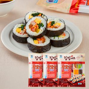 [사조공식샵] 명품 김밥재료 5종 세트 520g*3개(30줄)