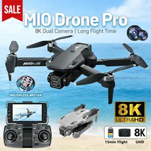 M10 드론 8K HD 카메라 항공 사진용 브러시리스 모터 초보자를 위한 원격 제어 UAV 전문가 취미 선물 성인용
