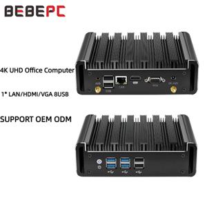 BEBEPC 미니 PC 인텔 코어 i7-5500U i5 5200U 4200U i3 5005U 컴퓨터, 300M 와이파이 HDMI, 윈도우 10, 4K UHD 오피스 컴퓨터