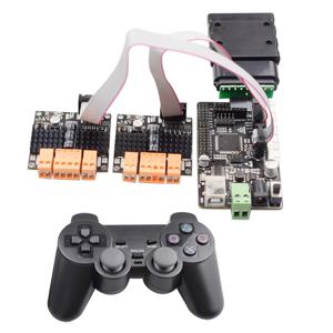 PS2 핸들 컨트롤러 9-24V 2/4 채널 고전력 DC 모터 드라이브 키트 Arduino TB6612 보드 스마트 카용 PWM 속도 조정