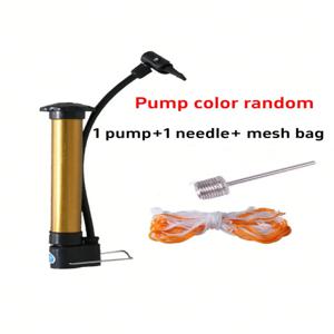 미니 소형 농구 풍선 펌프 축구 배구 에어핀 풍선 휴대용 만능 장난감 공 수영 링 에어 니들 볼 네트 가방