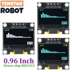 TENSTAR 0.96 인치 I2C OLED 디스플레이 모듈 드라이버 칩 SSD1315 흰색 파란색 노란색 128X64 4Pin IIC 직렬 12864 LCD 스크린 보드