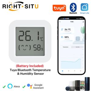 Tuya 습도 온도 센서 LCD 화면 블루투스 호환 APP 가정 환경용 원격 제어 모니터 스마트 라이프