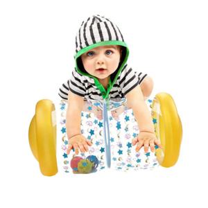 딸랑이 공과 풍선 아기 크롤링 롤러 장난감 PVC 유아 서 조기 교육 장난감 크롤링 학습 롤러