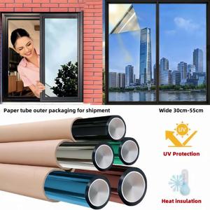 절연 창 필름 주간 단방향 개인 정보 보호 필름은 자외선 99% 차단 단방향 관점 가정 및 사무실용 자체 접착 반사 유리 스티커