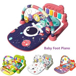 ​ ​ ​ 다기능 어린이 피트니스 프레임 장난감 아기 음악 페달 피아노 피트니스 프레임 퍼즐 게임 담요 교육 매트 장난감 선물