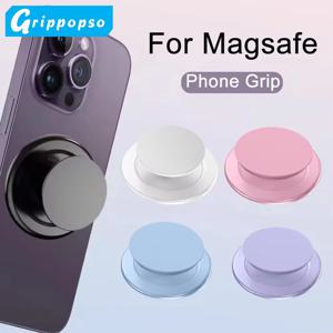 Grippopso 자기 접이식 휴대 전화 그립 홀더 소켓 지원 Tok for IPhone 16 15 14 13 링 핑거 확장 스탠드