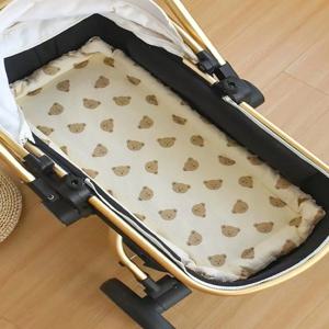 아기 유모차 쿠션, 푹신한 따뜻한 수면 매트, 두꺼운 거즈 미끄럼 방지 유모차 쿠션