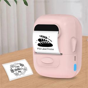 P50 미니 휴대용 열전사 라벨 프린터 (B1 B21 마크라이프 P50 E210 M110 라벨 메이커와 유사) DIY 패턴 바코드 QR 코드 스티커