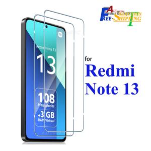 Xiaomi Redmi Note 13 화면 보호기 강화 유리 크리스탈 운모 9H HD 투명 투명 안티 스크래치