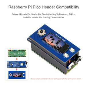 Raspberry Pi Pico 보드용 Waveshare UPS 모듈 B 2개, I2C 버스를 통한 무정전 전원 공급 장치 모니터링 배터리