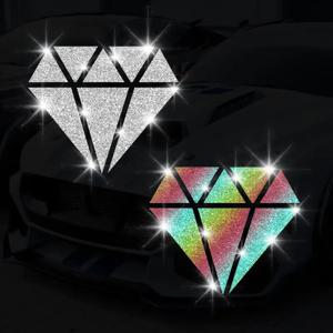 1PC 모조 다이아몬드 반짝이 패션 자동차 스티커 방수 DlY 자동 창 뒷 유리 범퍼 보트 장식 비닐 데칼